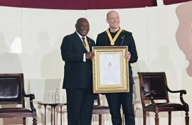 President Cyril Ramaphosa and Wouter Kellerman. Wouter Kellerman/Instagram