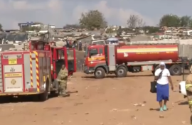 Tshwane shack fire 
