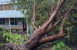 Beaumont Primary School which was damaged