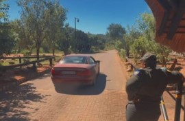 ANParks is searching for a driver of a Mercedes-Benz SL500 after he went viral on social media for recklessly driving in the Kruger National Park. Screenshot/Jvr TikTok