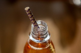 File: A drink with a paper straw. Fernando Gutierrez-Juarez/dpa Picture-Alliance via AFP