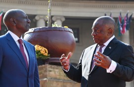 President Cyril Ramaphosa host His Excellency President William Samoei Ruto of the Republic of Kenya. Frennie Shivamvu/Gallo Images