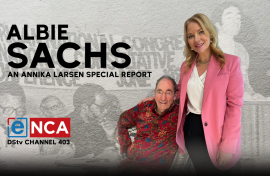 Albie Sachs and Annika Larsen