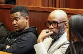 Vusumuzi "Cat Matlala and his co-accused.  Lubabalo Lesolle/Gallo Images