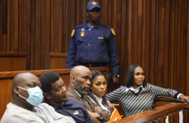 Vusimuzi “Cat” Matlala and his co-accused. Sharon Seretlo/Gallo Images