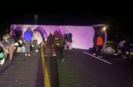 Eleven people killed in Free State bus crash. Supplied