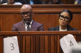 Vusimuzi “Cat” Matlala and Tsakani Matlala appear at Johannesburg High Court. Gallo Images/Sharon Seretlo