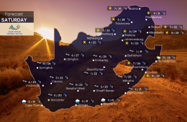 Weather forecast | Saturday, 18 July 2026