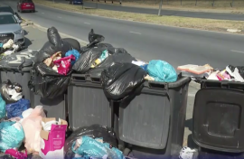 Overflowing bins