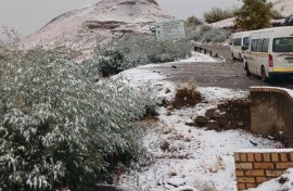  Qacha's Nek Port of Entry temporarily closed amid heavy snowfall. Photo by BMA