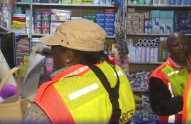 Authorities cracking down on fake goods in Johannesburg.