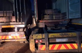 Two men arrested for possession of stolen copper sheets. Supplied