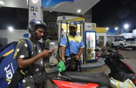 Petrol station in India