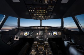Internal control part of the aircraft cockpit. GettyImages/zhihao