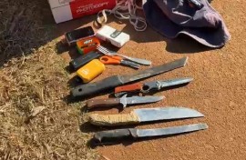 Badirile Secondary School raid. Nabeelah Shaikh/eNCA
