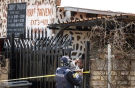 Carletonville tavern shooting claimed 17 lives. Photo by EMMANUEL CROSET / AFP