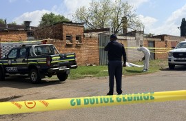 The crime scene in KwaThema. eNCA/Nabeelah Shaikh