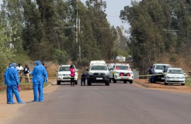 Police on the scene in Olifantsfontein. eNCA