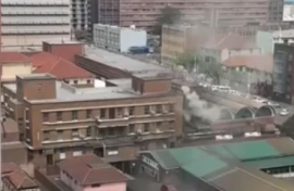 Constant smoke from Addington Hospital near South Beach in Durban often blankets the surrounding area