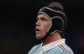 France's lock Thibaud Flament looks on during the Six Nations international rugby union match between France and England. AFP/Franck Fife