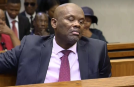 Former police deputy commissioner Shadrack Sibiya at the Randburg Magistrate's Court 