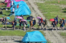 Tens of thousands of scouts were evacuated from their South Korean campsite ahead of a typhoon, just days after a heatwave caused mass illnesses