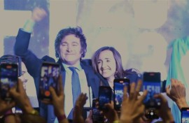 Far-right Milei celebrates after taking top spot in Argentina's primary elections