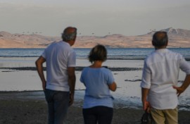 Turkey's largest, the lake has receded by four kilometres (2.5 miles) in some areas