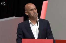 Rubiales had also come under fire for grabbing his crotch with both hands as he celebrated Spain's 1-0 win against England in the final