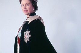 Buckingham Palace issued an October 16, 1968 photo of Queen Elizabeth II to commemorate the first anniversary of her death