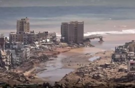 Coastal neighbourhoods were almost entirely submerged