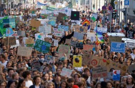 Activists marching in Berlin on Friday