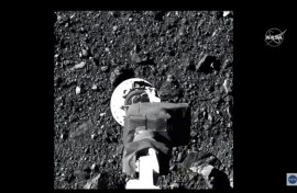 This image, taken by NASA's Osiris-Rex probe on December 2, 2018, shows the asteroid Bennu 