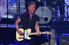 Bruce Springsteen performs during the annual Rock and Roll Hall of Fame Induction Ceremony in Los in November 2022