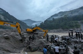 At least 40 people have died in flash floods inundating India's northeast