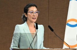 Michelle Yeoh, the first Asian woman to win an Academy Award, was elected by 67 votes to nine