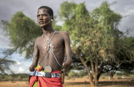 Lisoka Lesasuyan was 13 in 2015 when an unexploded bomb detonated on a field used for mortar practice by British and Kenyan soldiers