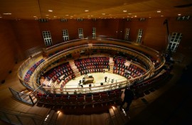 The main concert hall at the Barenboim-Said Akademie in Berlin is known as the Pierre Boulez Saal.