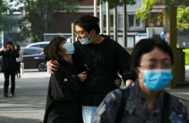 Authorities in Beijing issued an orange alert for pollution -- the country's second-highest pollution warning