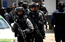 Security forces have seized Bitcoin mining machines, rocket launchers and machine guns with thousands of belts of ammunition