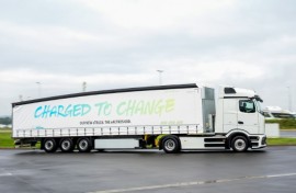 Mercedes Benz Trucks' eActros 600 electric long-distance lorry