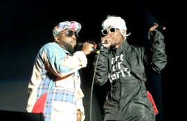 Rappers Big Boi (L) and Andre 3000 of OutKast perform during the 2014 Governors Ball Music Festival on Randall's Island on June 6, 2014, in New York City