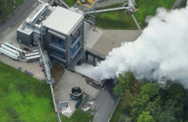 The hot-fire test at Europe's Spaceport in French Guiana 'simulated a complete launch sequence'