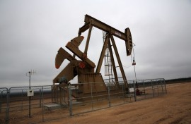 The oil well in this 2015 file photo from Garden City, Texas, produces about 55-70 barrels of oil per day