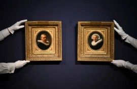 The portraits are the smallest Rembrandt painted