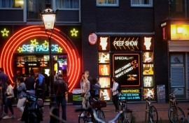 The planned 'erotic centre' will replace the centuries-old red light district with its neon-lined windows