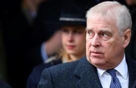 Prince Andrew attended a Christmas Day church service with other members of the royal family last month