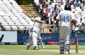 India's Yashasvi Jaiswal (L) led the charge with 28 as India levelled the two match Test series with South Africa