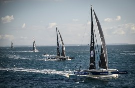 World awaits: The trimarans of l'Ultim Challenge leave Brest