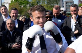 Macron has been credited with a 'fast and energetic' jab